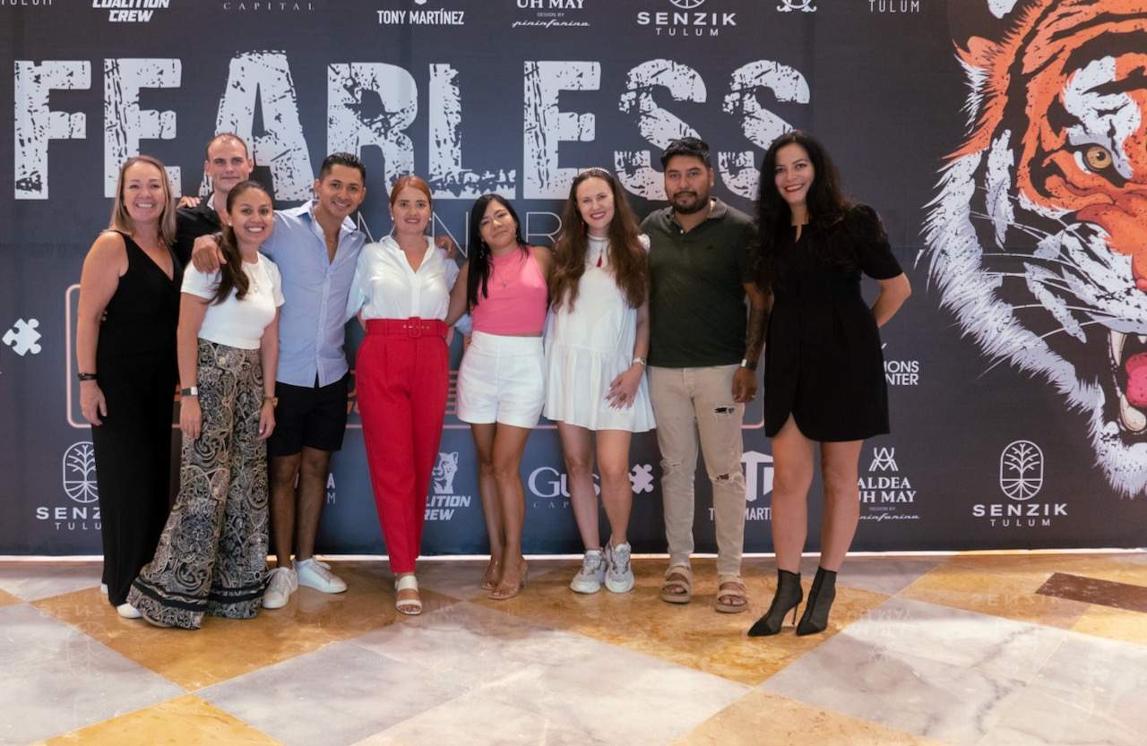Caribe Luxury Homes Real Estate Team at Fearless Event In Riviera Maya