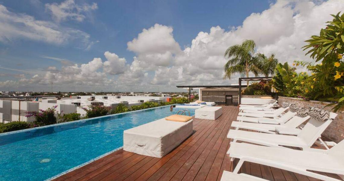 Playa del carmen penthouse for sale rooftop sun area