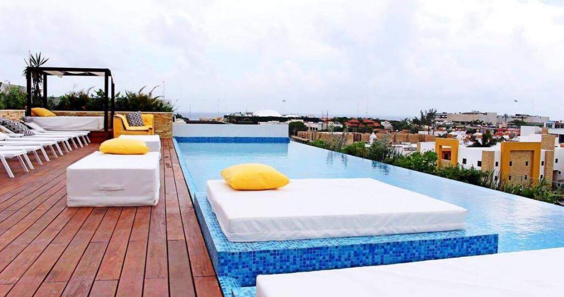 Playa del carmen penthouse for sale sun lounge bar